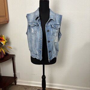 1237 Mudd Blue Denim Vest. SzXL
